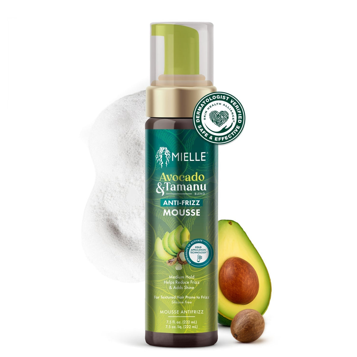 Avocado & Tamanu Anti-Frizz Mousse