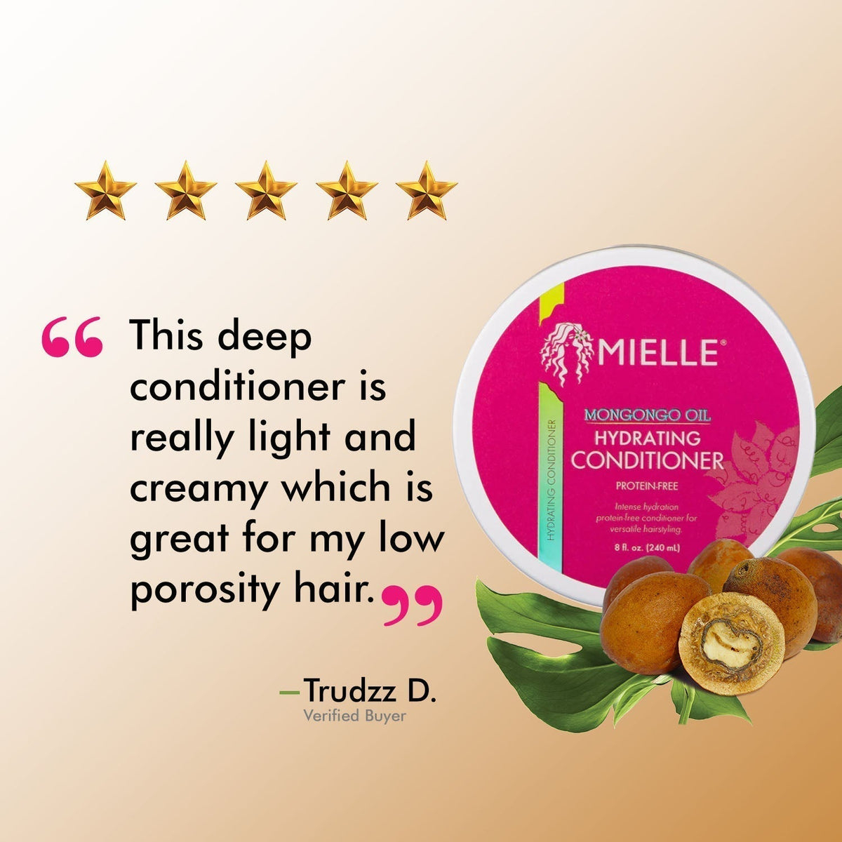 Mongongo Oil Protein-Free Hydrating Conditioner